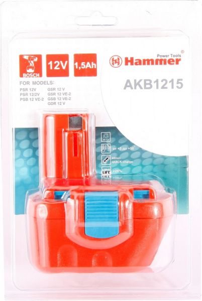 Аккумулятор для шуруповерта Hammer Flex AKB1215 для Bosch