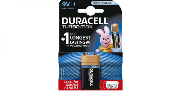 Батарейка Duracell Turbo MAX 6LR61-1BL 9V (1шт)